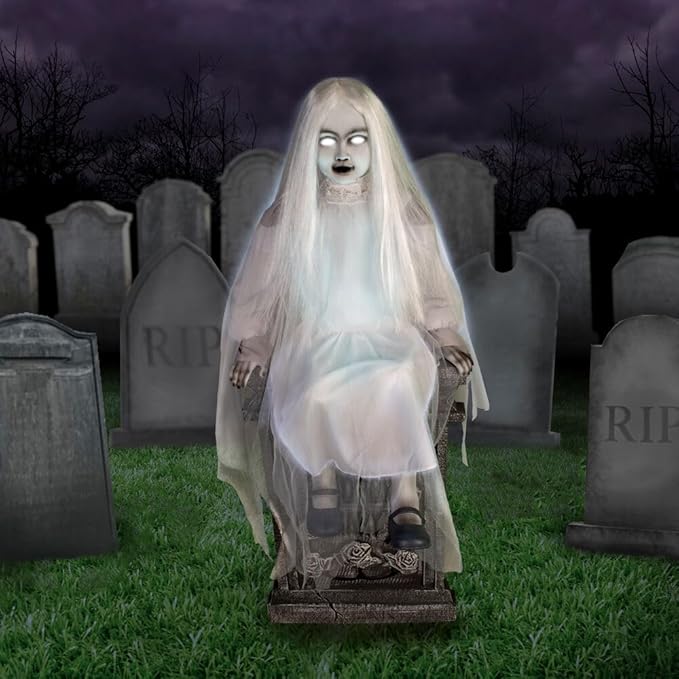 Quntis Scary Giant Skeleton β Lighted Eyes, Spooky Sound π»