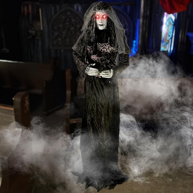 Quntis Scary Giant Skeleton β Lighted Eyes, Spooky Sound π»