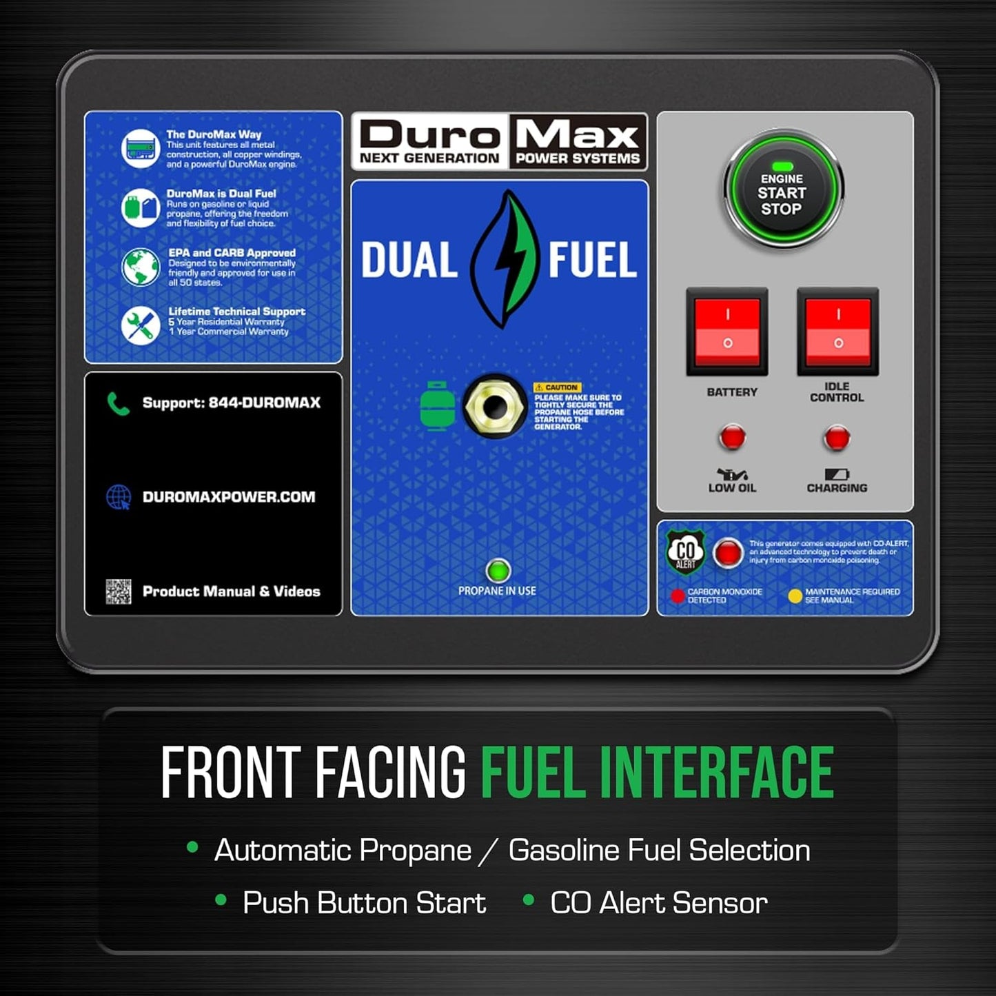 DuroMax XP15000HXT Dual-Fuel Generator