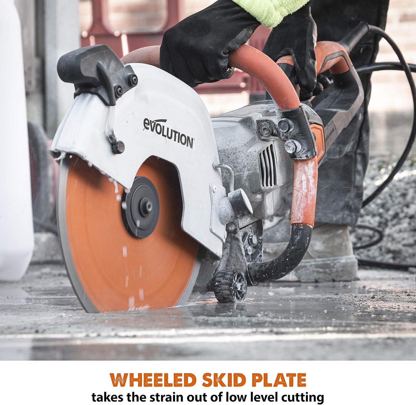 Evolution R12DCT 12 Inch Concrete Saw with Water Fed Dust Suppression