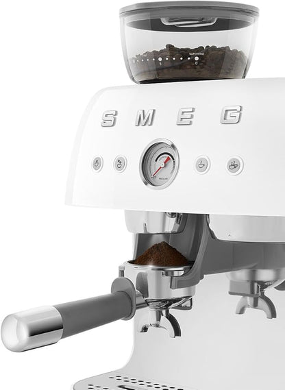 Smeg EGF03: Semi-Automatic Espresso Machine with Grinder