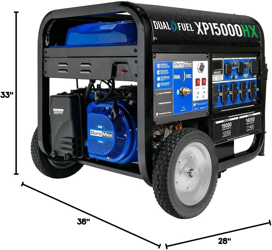 DuroMax XP15000HXT Dual-Fuel Generator