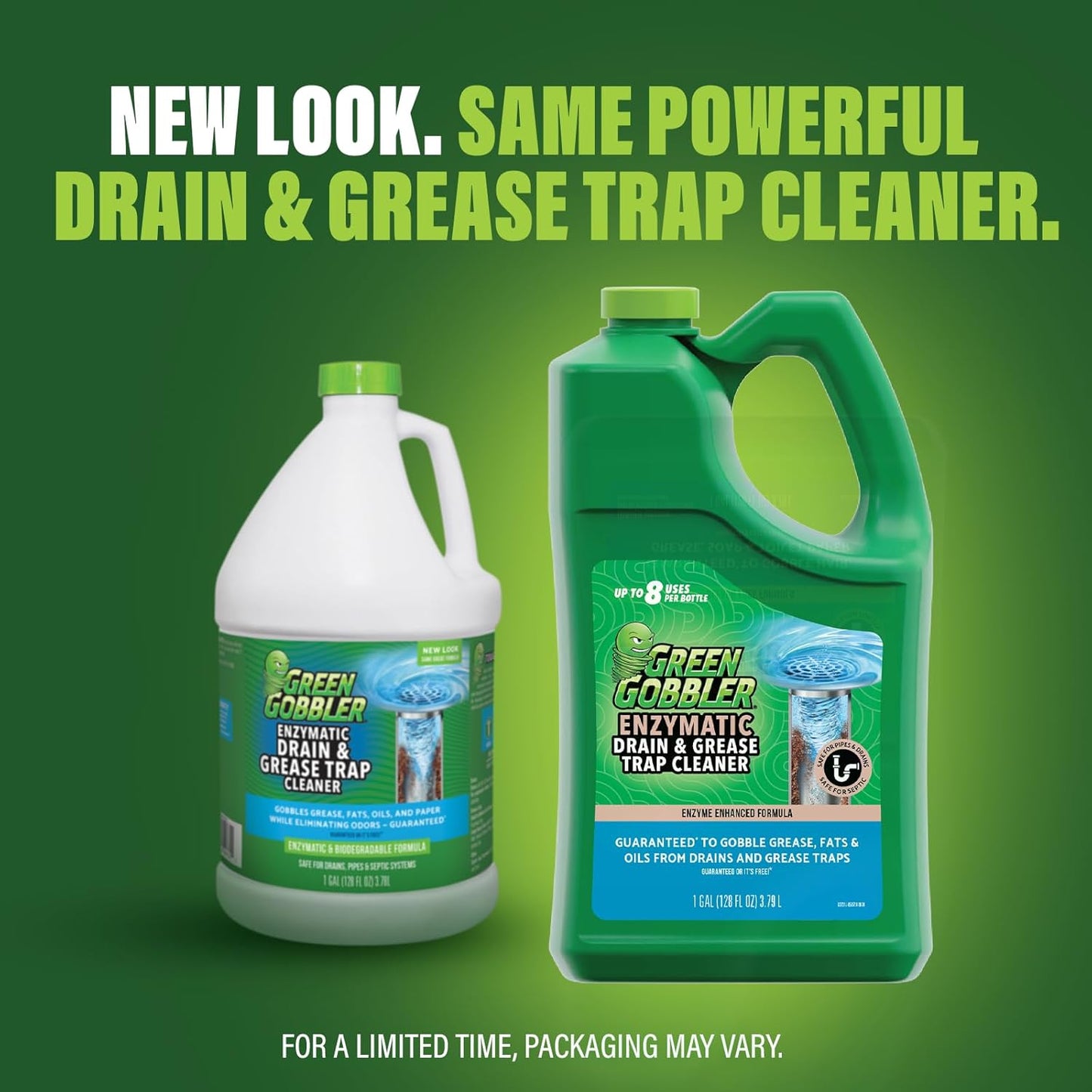 Green Gobbler ENZYMES – Fights odors, breaks down grease 🗑️