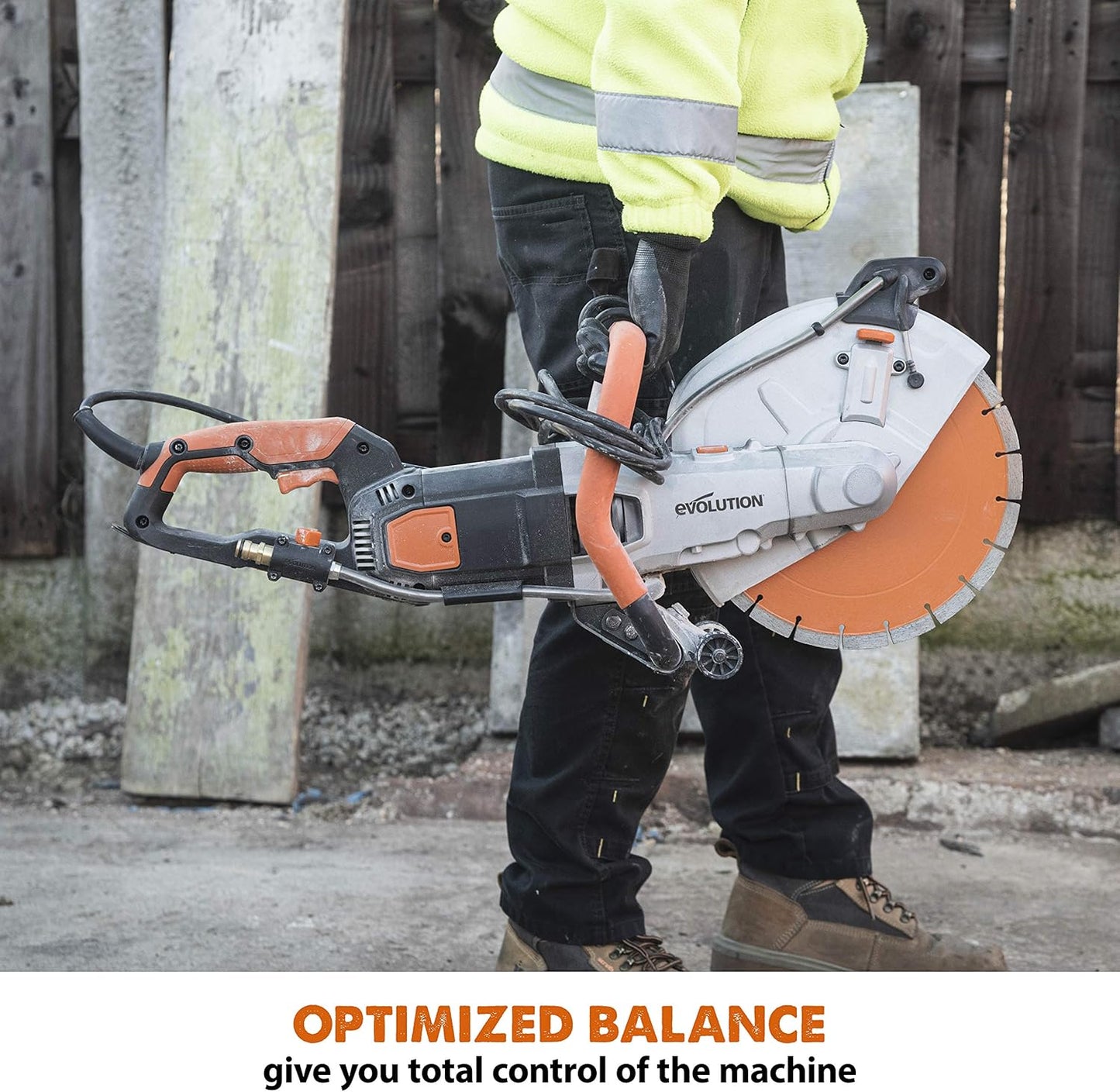 Evolution R12DCT 12 Inch Concrete Saw with Water Fed Dust Suppression