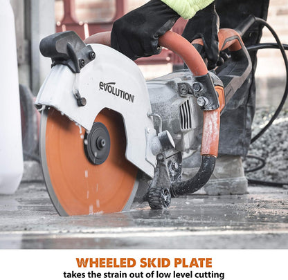 Evolution R12DCT 12 Inch Concrete Saw with Water Fed Dust Suppression