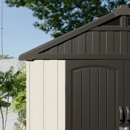 Outdoor Storage Shed – Metal Frame, White Top for Backyard/Garden 🪑